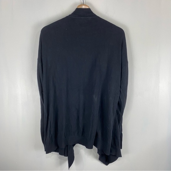 Michael Kors Zipper Drapey Slouchy Flowy Open Front Cardigan Sweater Size Large - Picture 6 of 6